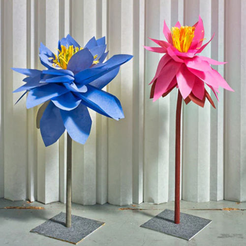 Scultura in acciaio - FLOWERS  - PROCÉDÉS CHÉNEL INTERNATIONAL - di carta / in alluminio / da appoggio