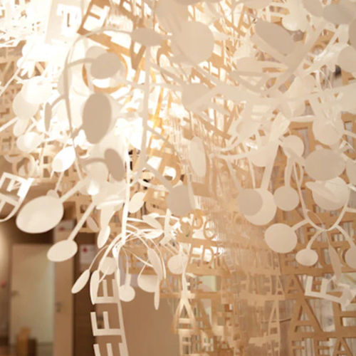 Scultura in cartone - GARLANDS - PROCÉDÉS CHÉNEL INTERNATIONAL - di carta / a muro / a soffitto