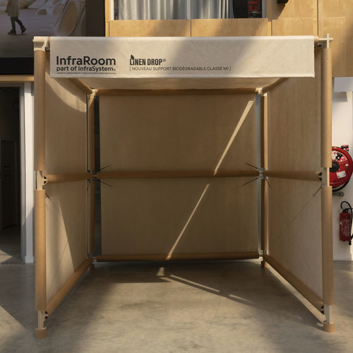 Parete modulare - INFRASYSTEM® - PROCÉDÉS CHÉNEL INTERNATIONAL - in cartone / in poliestere / in fibra di vetro