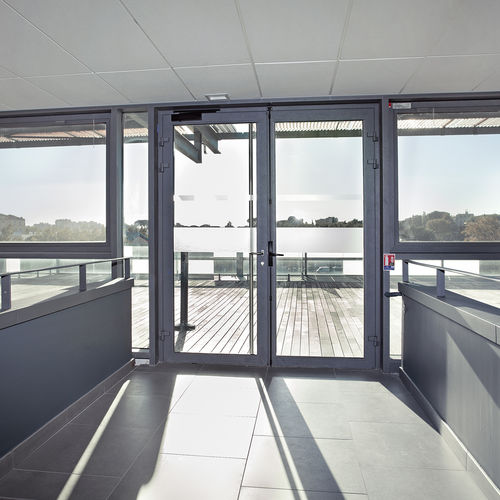 Porta d'ingresso - CUZCO® - PROFILS SYTEMES - in alluminio / battente / contemporanea