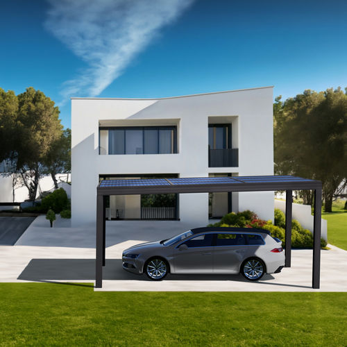Tettoia per posto-auto per parcheggio - WALLIS&PARK® ENERGY  - PROFILS SYTEMES - per negozio / per supermercato / per spazi pubblici
