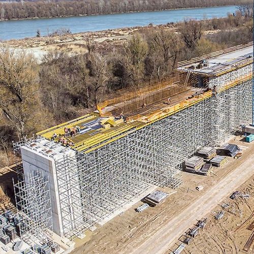 Cassaforma modulare - ČORTANOVCI VIADUCT - PERI S.A.S. - in compensato / in metallo / per platea