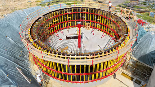 Cassaforma circolare - GRV - PERI S.A.S. - in metallo / di grande superficie