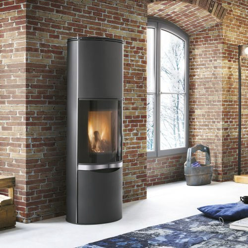 Stufa a legna - ERICA - PALAZZETTI LELIO - 5 kW...10 kW / a pavimento / contemporanea