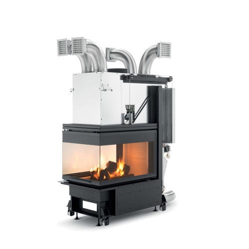 Focolare chiuso a legna - WT60 3D V16EPLUS - PALAZZETTI LELIO - a 3 facce / in ghisa