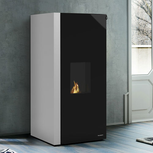 Stufa a pellet - Dadò Idro 9N - PALAZZETTI LELIO - 10 kW...20 kW / da appoggio / contemporanea
