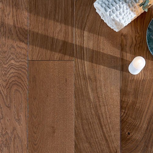 Parquet multistrato - INTENSO CUIR DIVA - PANAGET - in rovere / ponte di barca / spazzolato