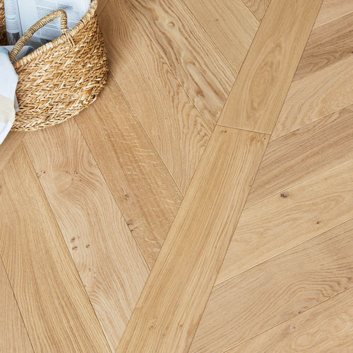 Parquet multistrato - AUTHENTIQUE BOIS FLOTTÉ 139 - PANAGET - in rovere / a spina di pesce / spazzolato