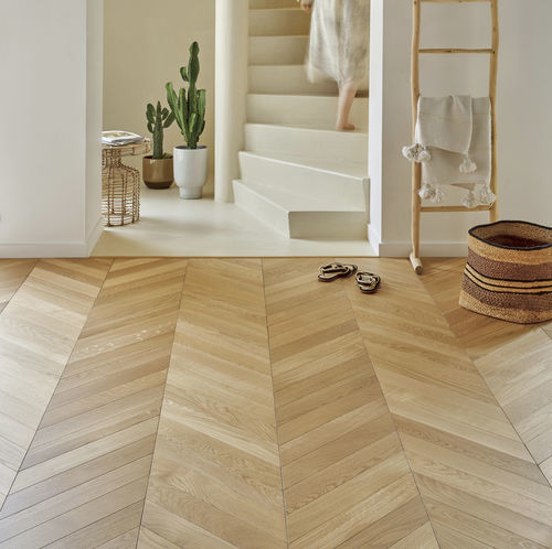 Parquet multistrato - CLASSIC TOPAZE 90 - PANAGET - in rovere / a spina di pesce / spazzolato