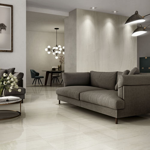 Piastrella in gres porcellanato - TRILOGY : ONYX LIGHT - Panaria ceramica - levigata / lucida / smaltata