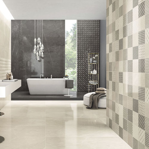 Piastrella in gres porcellanato - TRILOGY : DECORS - Panaria ceramica - levigata / lucida / da interno