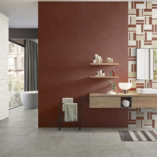 Piastrella in ceramica - EVEN : CHERRY - Panaria ceramica - da interno / da parete / aspetto cemento