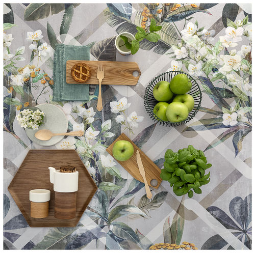 Piastrella in gres porcellanato - GLAM : HEDGE - Panaria ceramica - da interno / da parete / 50x100 cm