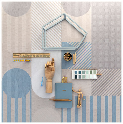 Piastrella in gres porcellanato - GLAM : SHAPES - Panaria ceramica - da interno / da parete / 50x100 cm