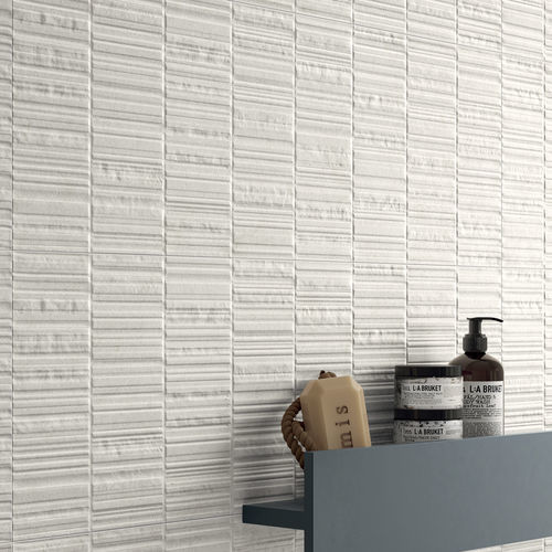 Piastrella in gres porcellanato - IQONIQA : BRIX SILK - Panaria ceramica - opaca / da interno / da bagno
