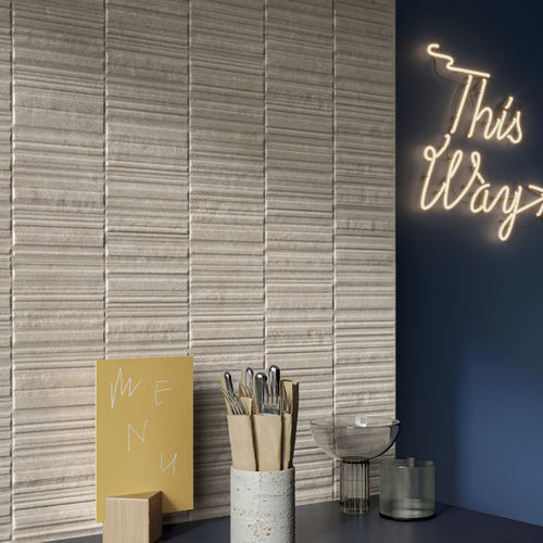 Piastrella in gres porcellanato - IQONIQA : BRIX TOUCH - Panaria ceramica - opaca / da interno / da bagno