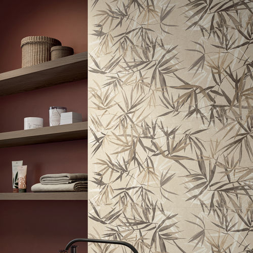 Piastrella in gres porcellanato - IQONIQA : STALKS WARM - Panaria ceramica - opaca / da interno / da bagno