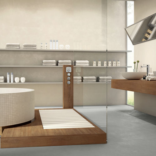 Piastrella in gres porcellanato - EXPERIENCE 0.3 : BIANCO DENSO - Panaria ceramica - levigata / laminata / da interno