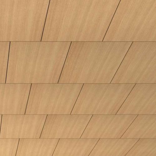 Controsoffitto in legno - DÉCROCHEMENT - OBERFLEX - a quadrotte / per ufficio / da interno
