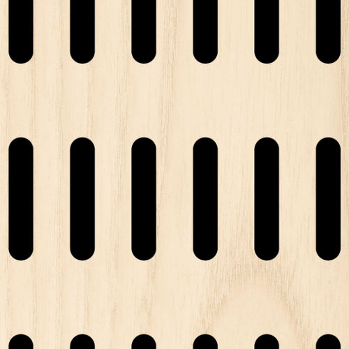 Pannello acustico per soffitto - SLOTS - OBERFLEX - per muro / in legno / rettangolare