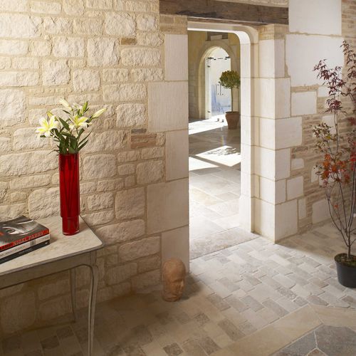 Lastra di paramento in pietra naturale - BORIE DE BORRÈZE - OCCITANIE PIERRES - indoor / da incollare / per vecchio supporto