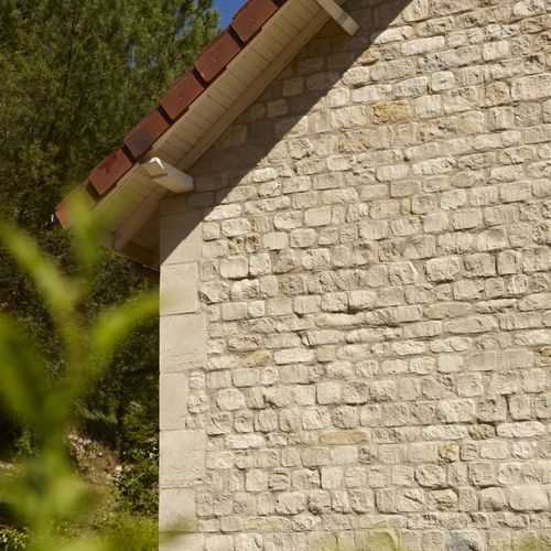 Lastra di paramento in pietra naturale - BORIE D'AUBEROCHE - OCCITANIE PIERRES - per esterni / da incollare / per vecchio supporto