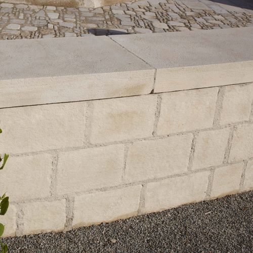 Coprimuro per recinzione di giardino - AUBEROCHE QUERCY - OCCITANIE PIERRES - in pietra