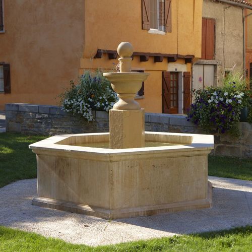 Fontana da giardino - AUXERRE - OCCITANIE PIERRES - in pietra naturale / aspetto tradizionale