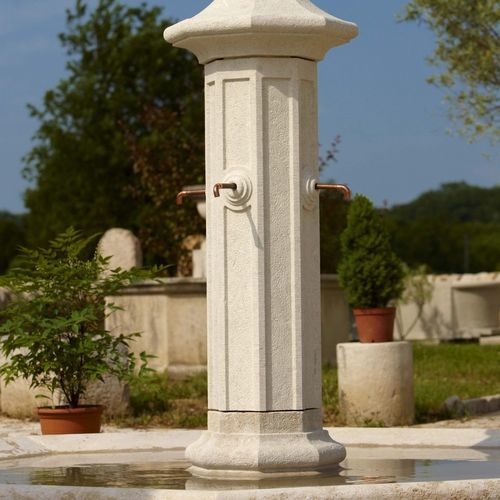 Fontana da giardino - LAVANDIERES - OCCITANIE PIERRES - pubblica / in pietra / classica