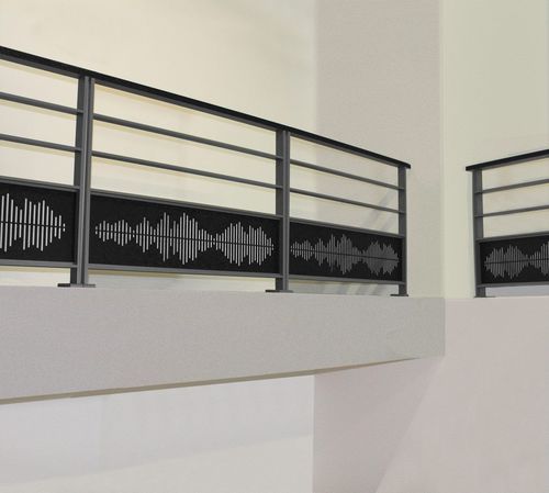 Ringhiera in alluminio - EPURADECO - ORIAL - a sbarre / da interno / per balcone