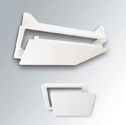 Sportello d'ispezione per parete - Nicoll - per soffitto sospeso / quadrato / in metallo