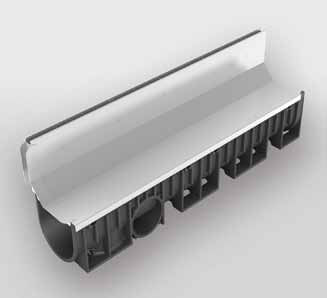 Canaletta a fessura - KENADRAIN® C250 - Nicoll - griglia in acciaio inox / per spazio pubblico