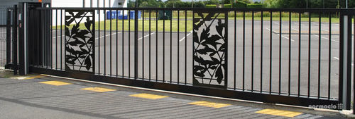 Cancello avvolgibile - FLORILEGE™ - NORMACLO - in alluminio / in acciaio galvanizzato / a sbarre