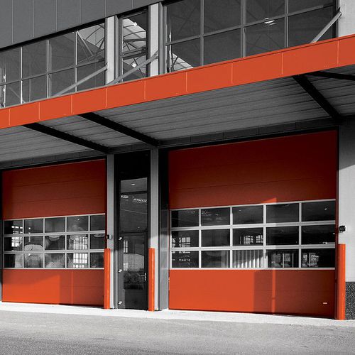Porta industriale sezionale - Thermo - Novoferm - in lamiera d'acciaio / automatica / acustica