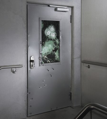 Porta da interno - NOVOPORTA PREMIO S-D-1 - Novoferm - in acciaio / battente / contemporanea
