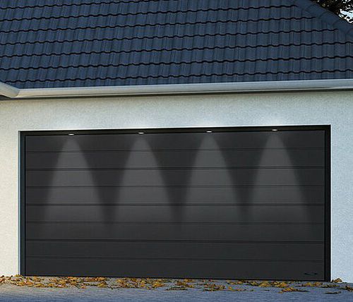 Porta sezionale per garage - PREMIUM PLUS - Novoferm - in acciaio / automatica / isolante