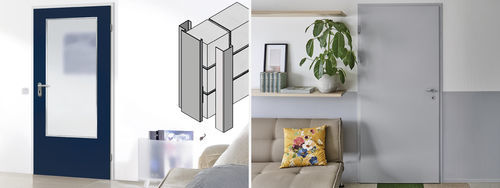 Cornice di porte in acciaio - UNIFIX STRONG - Novoferm - in espanso / in legno / in poliuretano