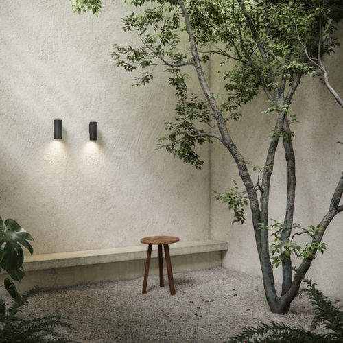 Applique contemporanea - NUDE - Modular Lighting Instruments - da esterno / in alluminio / tonda
