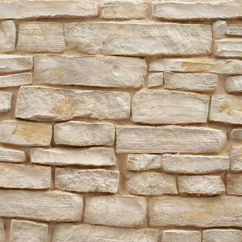 Pannello decorativo in poliestere - ASHLAR STONE OFF-WHITE - MSD Panels - in fibra di vetro / da parete / con motivo stampato