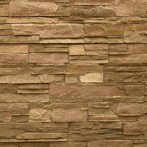 Pannello decorativo in poliestere - STONE OCHRE - MSD Panels - in fibra di vetro / da parete / con motivo stampato
