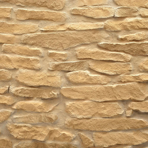 Pannello decorativo in poliestere - STONE SLABS OCHRE - MSD Panels - in fibra di vetro / da parete / con motivo stampato