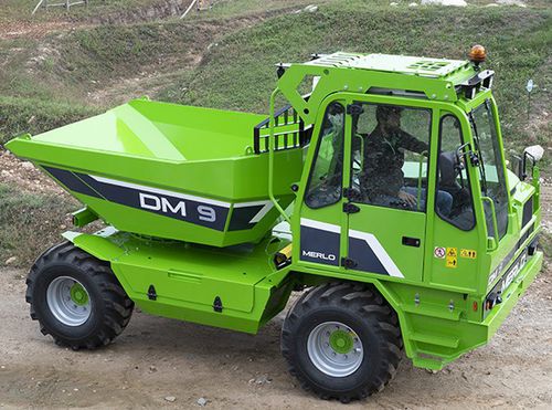 Dumper con benna orientabile - DM - MERLO - gommato / per cantiere