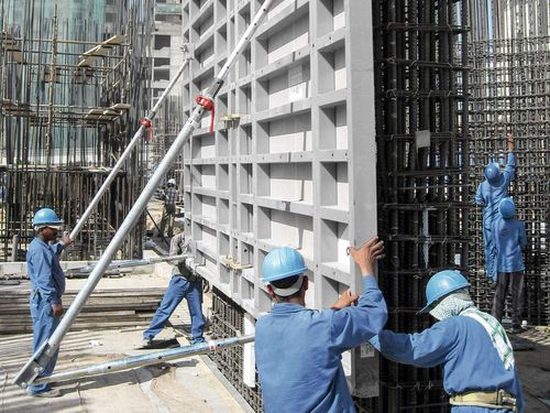 Cassaforma a telaio - MAMMUT 350 - Meva - per getti contro terra / in metallo / per muro