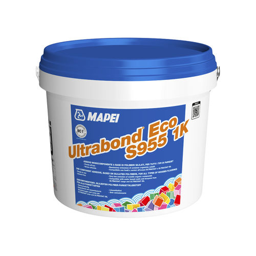 Colla a base di polimeri - ULTRABOND ECO S955 1K - MAPEI - per legno / per pavimento / senza solvente