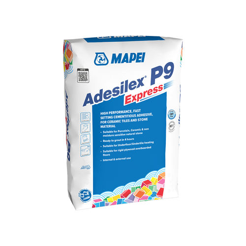 Malta collante da restauro - ADESILEX P9 EXPRESS - MAPEI - impermeabile / per piastrelle / per muratura