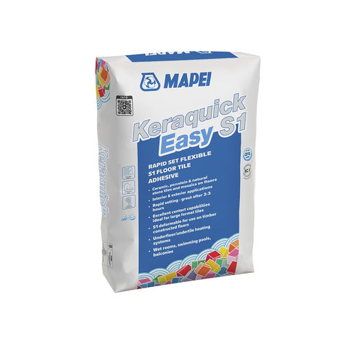 Malta collante di giunzione - KERAQUICK EASY S1 - MAPEI - per piastrelle / per cemento / a presa rapida