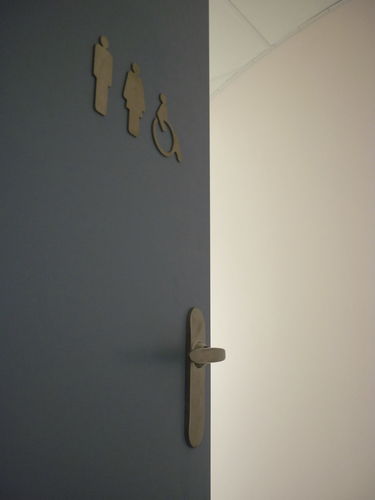 Pittogramma per porte in acciaio inossidabile - LITTERA - MARCAL