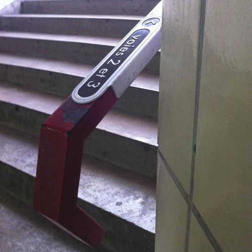 Cartello segnaletico fisso - PASAMANO - MARCAL - in alluminio / per corrimano / in braille