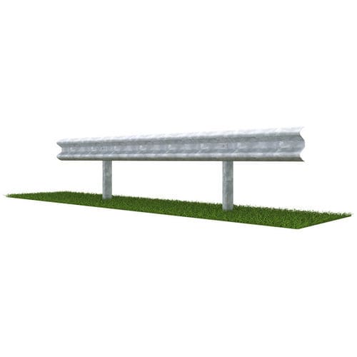 Guardrail in acciaio galvanizzato - SINGLE-SIDED H2-W4 2 WAVE - MARCEGAGLIA