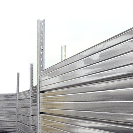 Recinzione a pannelli - MARCEGAGLIA - per cantiere / in acciaio galvanizzato / modulare